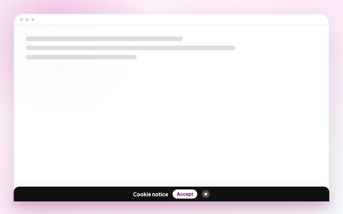FooBar Cookie Notice demo thumbnail