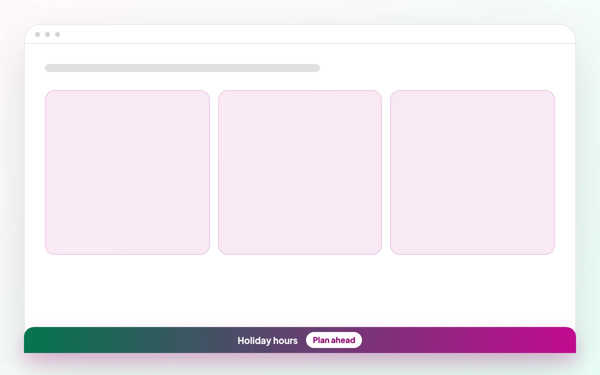 FooBar Holiday Announcement Bottom demo thumbnail