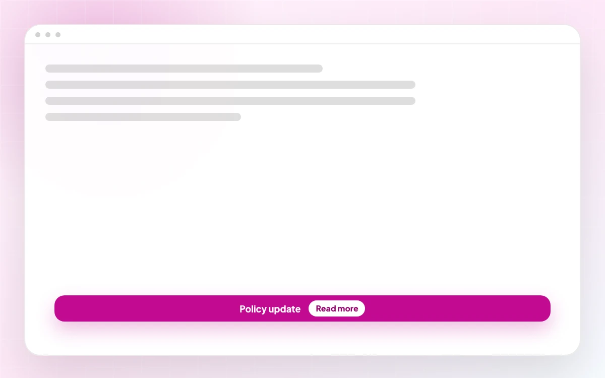FooBar Policy Update Announcement demo thumbnail