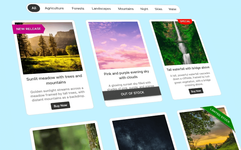 Product gallery example